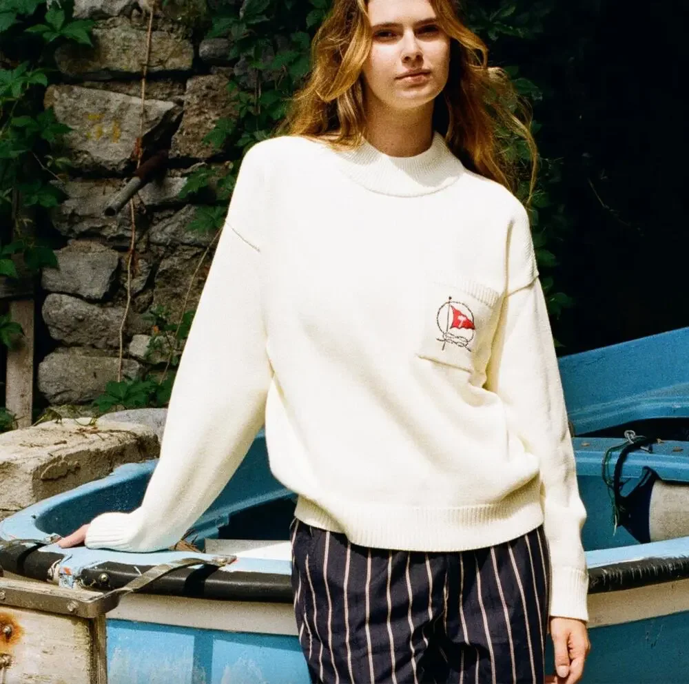 Tombolo Mariner Sweater in Beige - Picture 1 of 12